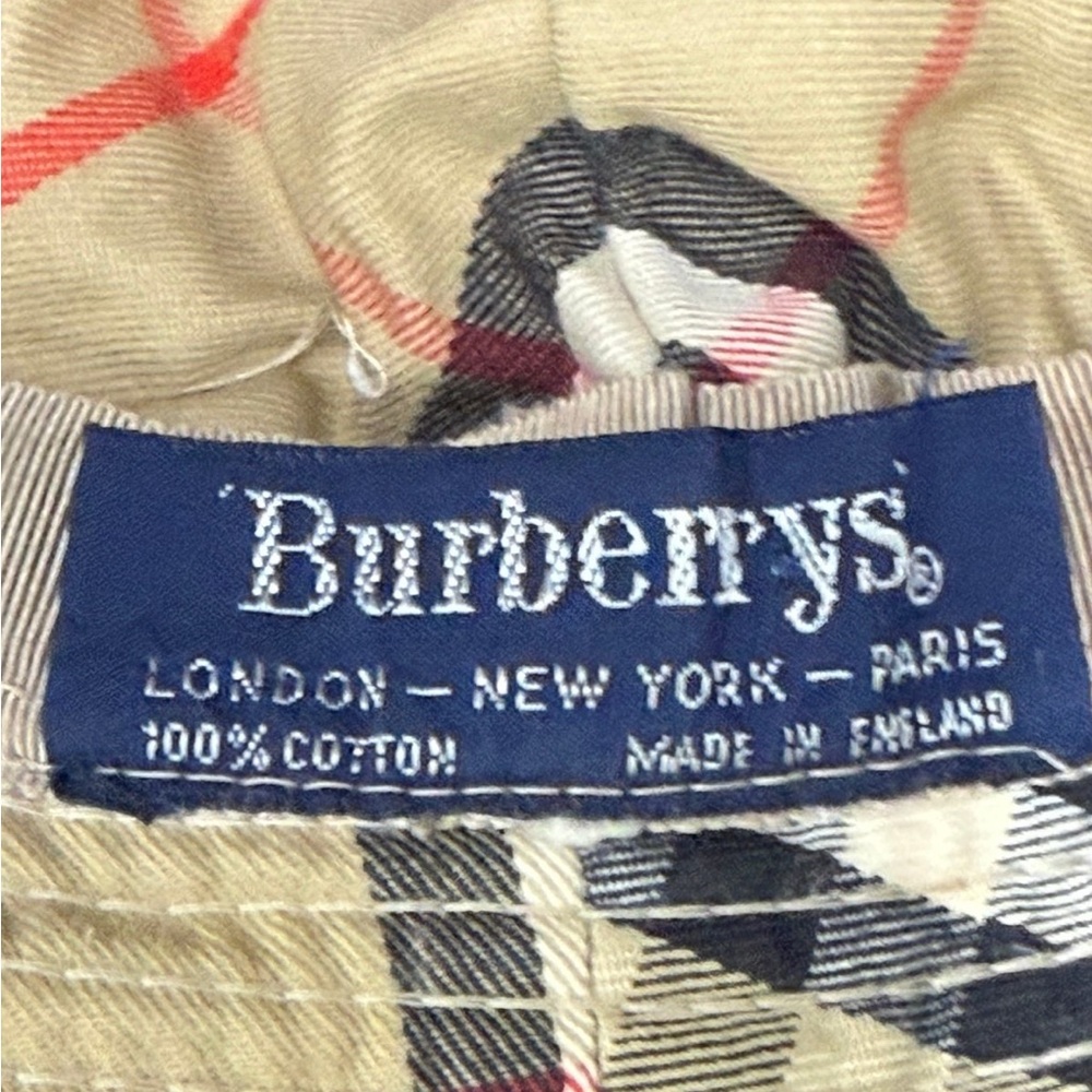 [Burberry] Nova Check Bucket Plaid Signature Sun Hat Small Youth/Kids - Picture 9 of 9